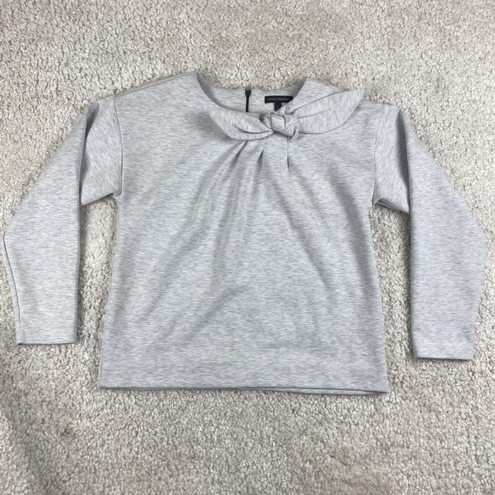 Banana Republic Sweater Women’s Gray Knit Long Sleeve Casual Size Large Thick